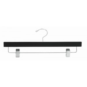 14" Secure Black/Chrome Pant & Skirt Hanger