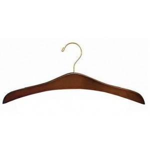 Space Saver Curves Walnut Hanger