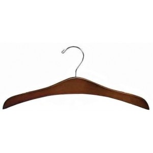 Space Saver Walnut/Chrome Curves Hanger