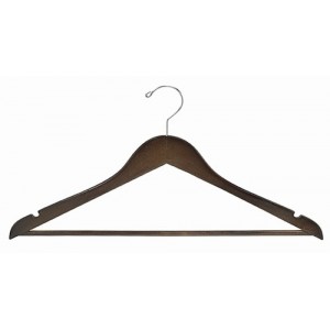 Space Saver Walnut/Chrome Smart Suit Hanger