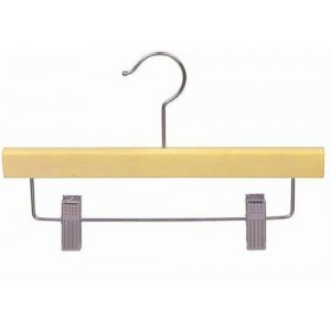 11" Natural Wooden Children's Pant/Skirt Hanger